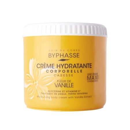 Byphasse, hydraterende lichaamscrème met vanille-extract, 500 ml