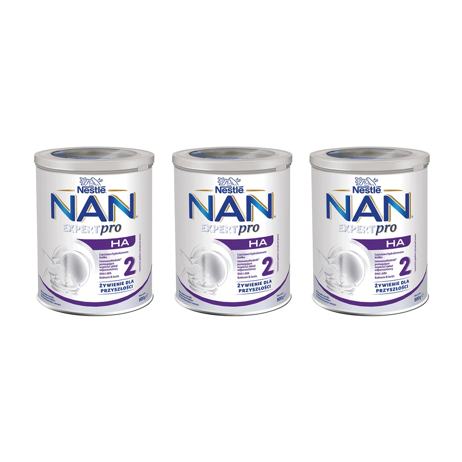 Nestle NAN Expertpro HA 2 set, follow-on milk for infants after 6 months, 3 x 800 g