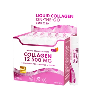 Swedish Nutra Marine Collageen 12500 mg Shots, appelsmaak, 30 stuks