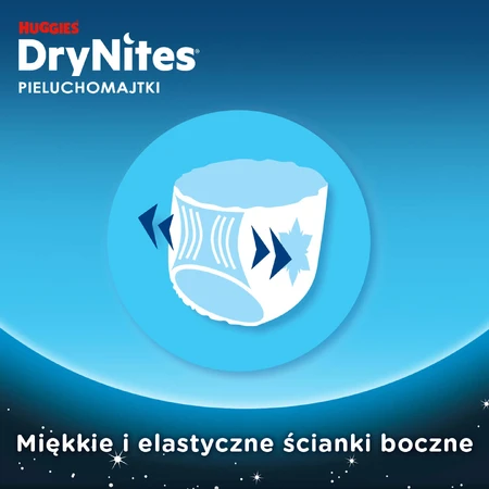 Huggies DryNites, overnight briefs for boys, 8 -13 years, 30-48 kg, 9 pieces