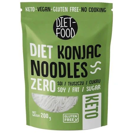 Diet-Food Konjac Dieet Noedels, Shirataki noedels, konjac, Bio, 200 g