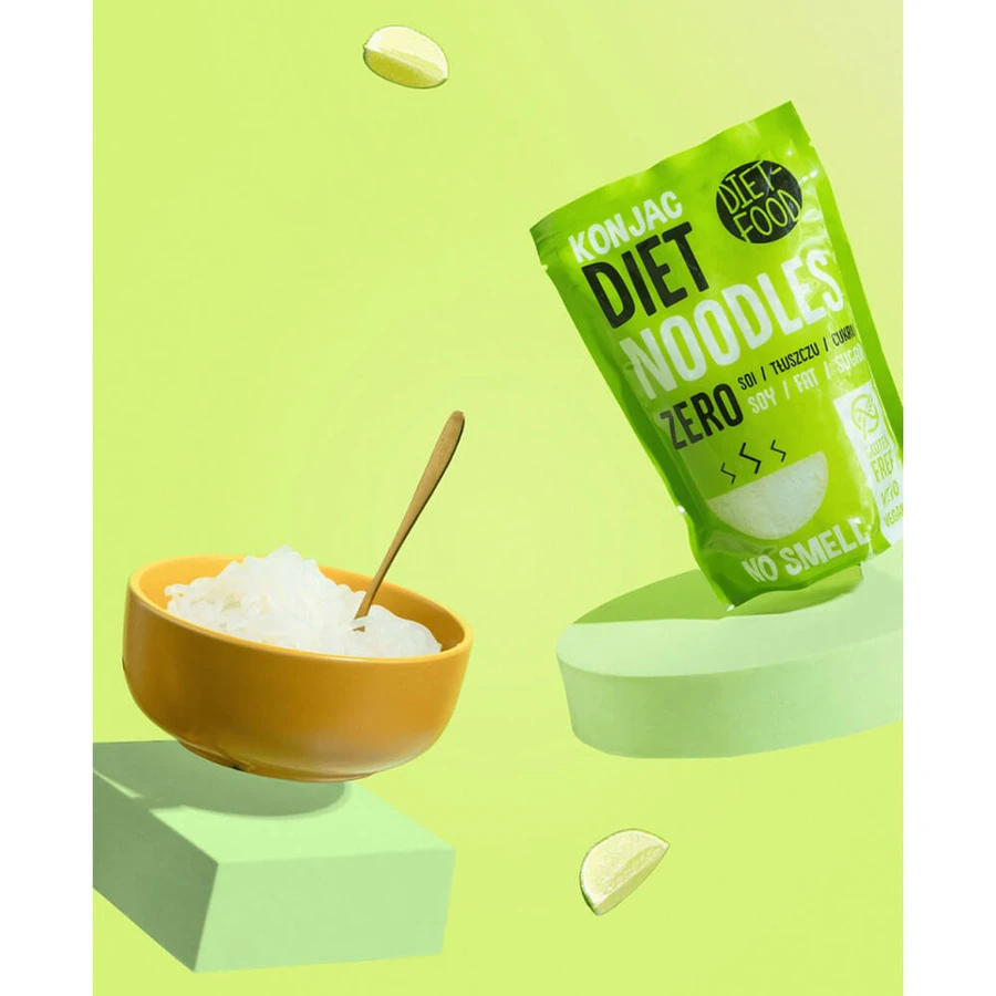 Diet-Food Konjac Dieet Noedels, Shirataki noedels, konjac, Bio, 200 g