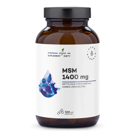 Aura Herbals MSM 1400 mg, organische zwavel, 120 capsules