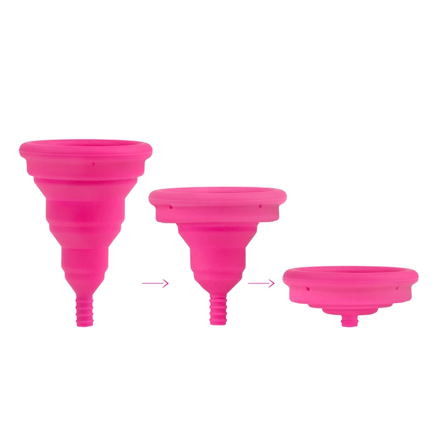 Intimina Lily Cup Compact, zusammenlegbare Menstruationstasse, Größe B, 1 Stück