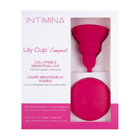 Intimina Lily Cup Compact, zusammenlegbare Menstruationstasse, Größe B, 1 Stück