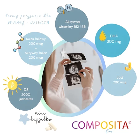 Composita One, 30 cápsulas + 30 cápsulas DHA