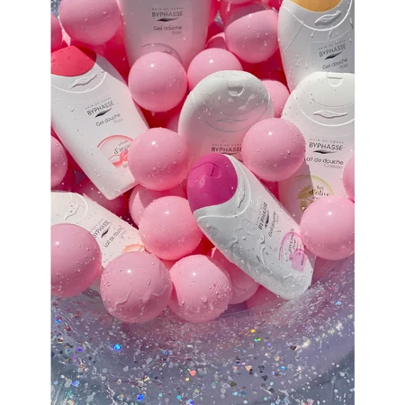 Byphasse Caresse, douchecrème, katoenbloem, 600 ml