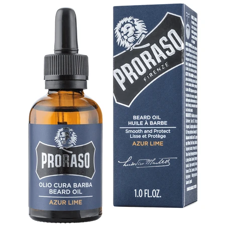 Proraso Blue, beard oil, azur lime, 30 ml
