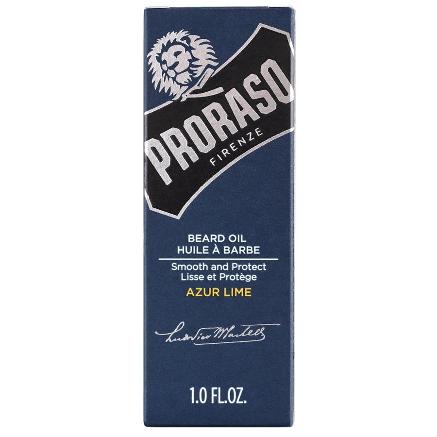 Proraso Blue, beard oil, azur lime, 30 ml