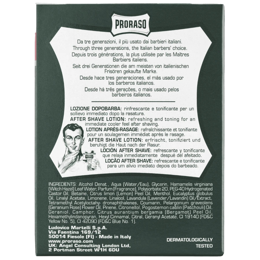 Proraso Resreshing, aftershave, eucalyptus, 100 ml
