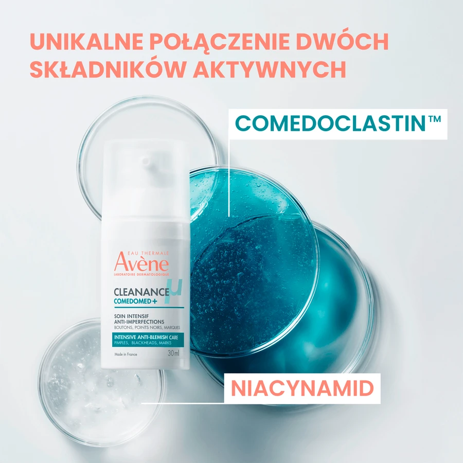 Avene Cleanance ComedoMed, crème-gel tegen onzuiverheden, acnegevoelige huid, 30 ml