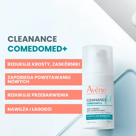Avene Cleanance ComedoMed, crème-gel tegen onzuiverheden, acnegevoelige huid, 30 ml