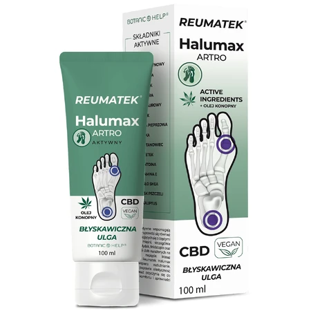 Botanic Help Rheumatek Halumax Artro, pommade pour les pieds, 100 ml