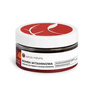 Opcja Natura Vitamin Bomb, Gesichtsmaske mit roter Tonerde, 100 ml