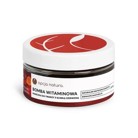 Opcja Natura Vitamin Bomb, Gesichtsmaske mit roter Tonerde, 100 ml