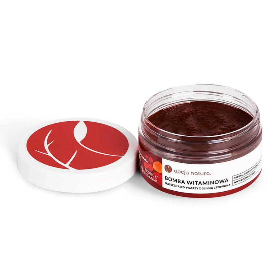 Opcja Natura Vitamin Bomb, Gesichtsmaske mit roter Tonerde, 100 ml