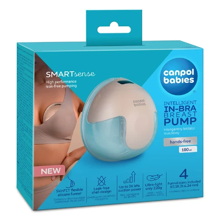 Canpol Babies SmartSense, extractor de leche de concha inteligente, individual