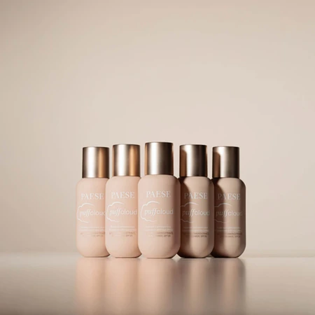 Paese Puff Cloud, satijnen gezichtsfoundation met vervagingseffect, 04 Shell Beige, SPF 20, 37 ml