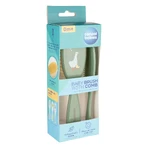 Canpol Babies Set, Bürste und Kamm mit weichen Borsten, ab Geburt, Gans, grün