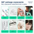 Zent Ultrasonic Cleaner, ultrasonic cleaner with UV lamp for orthodontic trays, dentures, braces