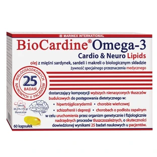 BioCardine Omega-3 Cardio&Neuro Lípidos, 60 cápsulas
