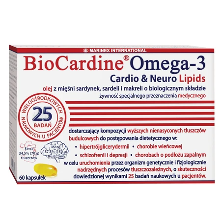 BioCardine Omega-3 Cardio&Neuro Lípidos, 60 cápsulas