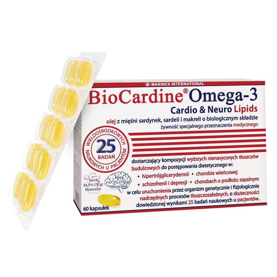 BioCardine Omega-3 Cardio&Neuro Lípidos, 60 cápsulas