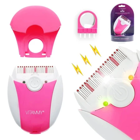Vitammy Ufo, elektronischer Läuse- und Nissenkamm, rosa, 1 Stück
