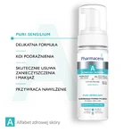 Pharmaceris A Puri-Sensilium, mousse nettoyante apaisante pour le visage et le contour des yeux, 150 ml
