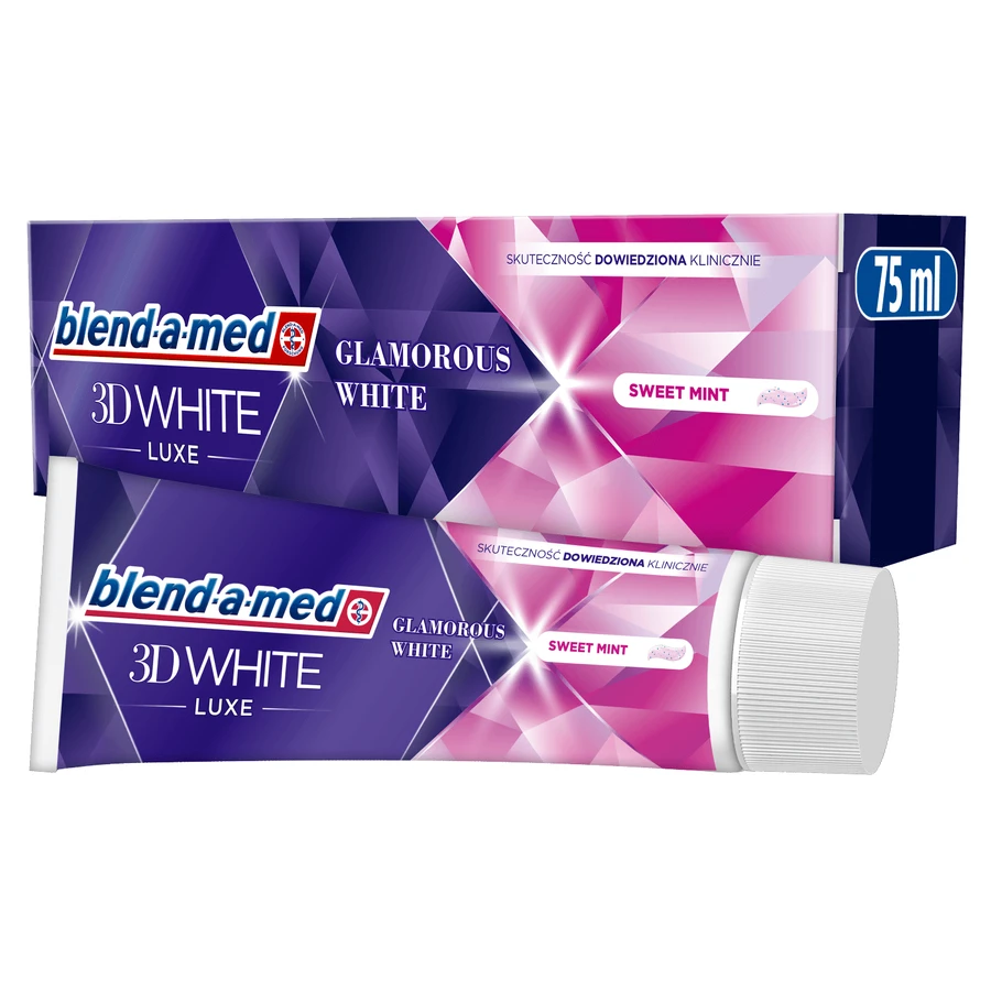 Blend-a-med 3D White Luxe, tandpasta, Glamorous White, 75 ml