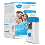 Sanity, promotional package of nebulization products, Fast Mesh, mesh inhaler, 1 piece + Turbo Chamber, inhalation chamber, 1 piece