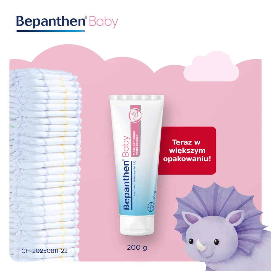 Bepanthen Baby, Windelausschlag-Salbe für Babys, 200 g
