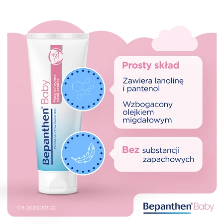 Bepanthen Baby, Windelausschlag-Salbe für Babys, 200 g