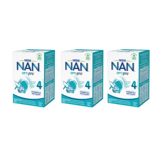 Set Nestle NAN Optipro 4, Junior modifizierte Milch für Kinder ab 2 Jahren, 3 x 650 g