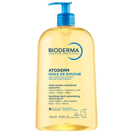 Bioderma Atoderm Huile de Douche, hydraterende bad- en doucheolie, vanaf dag 1, 1 l