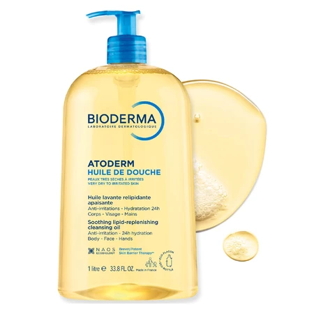 Bioderma Atoderm Huile de Douche, hydraterende bad- en doucheolie, vanaf dag 1, 1 l