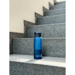 Casno, bouteille en tritan Colorado avec paille, bleue, 600 ml