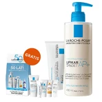 Set La Roche-Posay Cicaplast Baume B5+, verzachtende regenererende lotion, 100 ml + Lipikar Syndet AP+, reinigingscrème voor het lichaam, vanaf de geboorte, 400 ml + gratis miniproductdoosje
