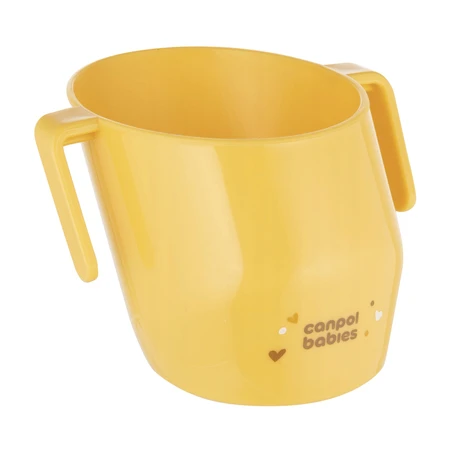 Canpol Babies, clever cup for learning to drink, open, yellow, 1 piece