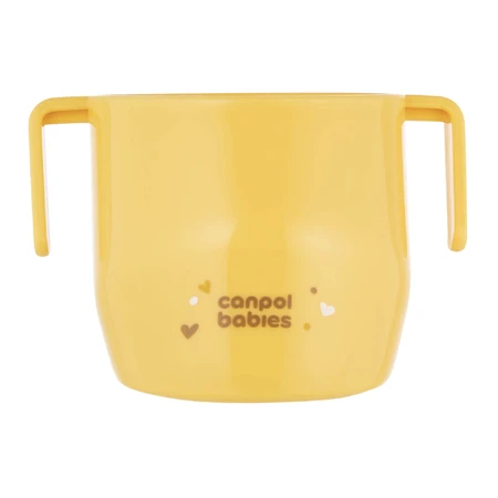 Canpol Babies, clever cup for learning to drink, open, yellow, 1 piece