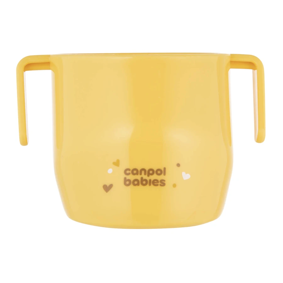 Canpol Babies, clever cup for learning to drink, open, yellow, 1 piece