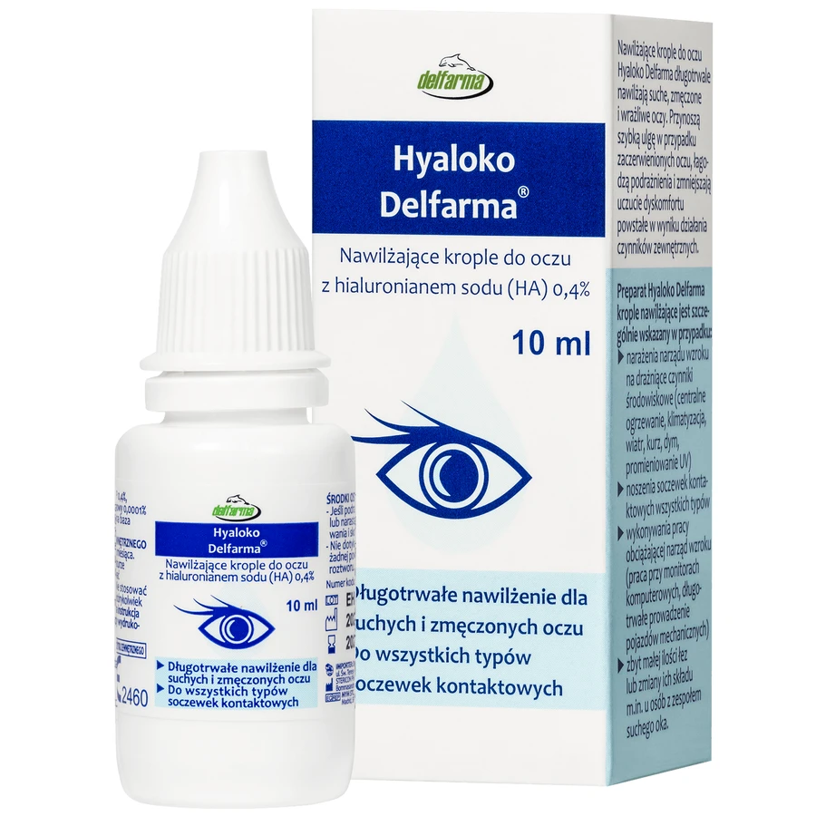 Delfarma Hyaloko, hydraterende oogdruppels, 10 ml