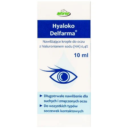 Delfarma Hyaloko, hydraterende oogdruppels, 10 ml