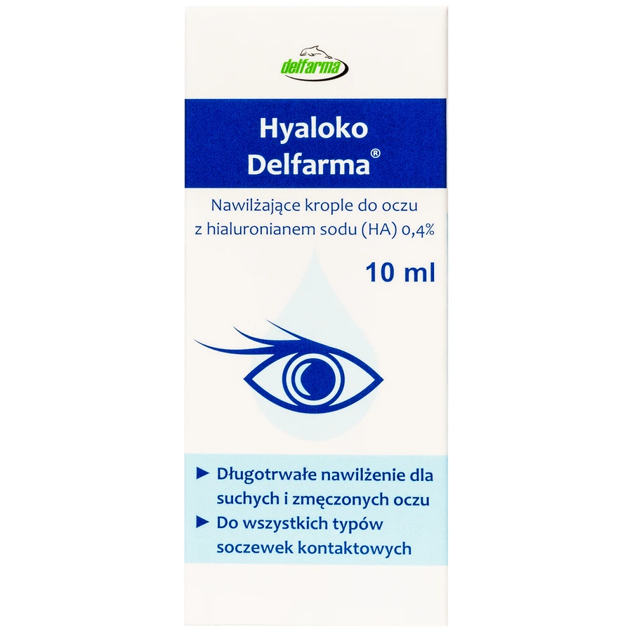 Delfarma Hyaloko, hydraterende oogdruppels, 10 ml