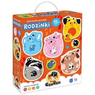 CzuCzu First Puzzle Families, puzzle-uri pentru copii, de la 15 luni, 22 elemente