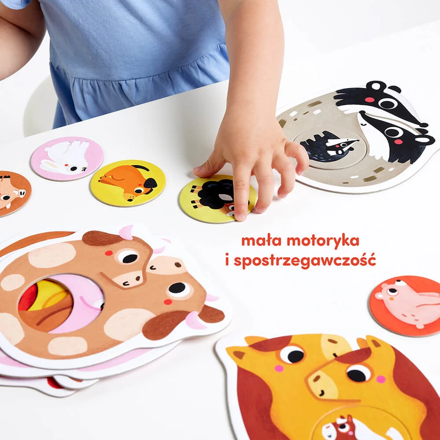 CzuCzu First Puzzle Families, puzzle-uri pentru copii, de la 15 luni, 22 elemente