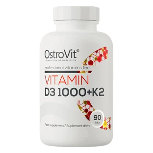 OstroVit Vitamina D3 1000 + K2, 90 comprimate