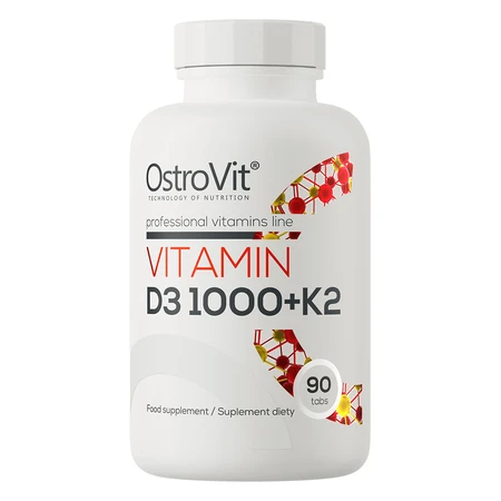 OstroVit Vitamina D3 1000 + K2, 90 comprimate