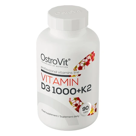 OstroVit Vitamina D3 1000 + K2, 90 comprimate
