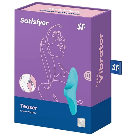 Satisfyer Teaser, vibrateur à doigt, bleu, 1 pc